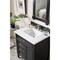 James Martin Vanities Brittany 30in Single Vanity, Black Onyx, w/ 3 CM White Zeus Quartz Top 650-V30-BKO-3WZ - alternate 4